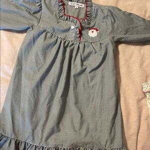 Sweet Dreams Green and White Nightgown Pajamas